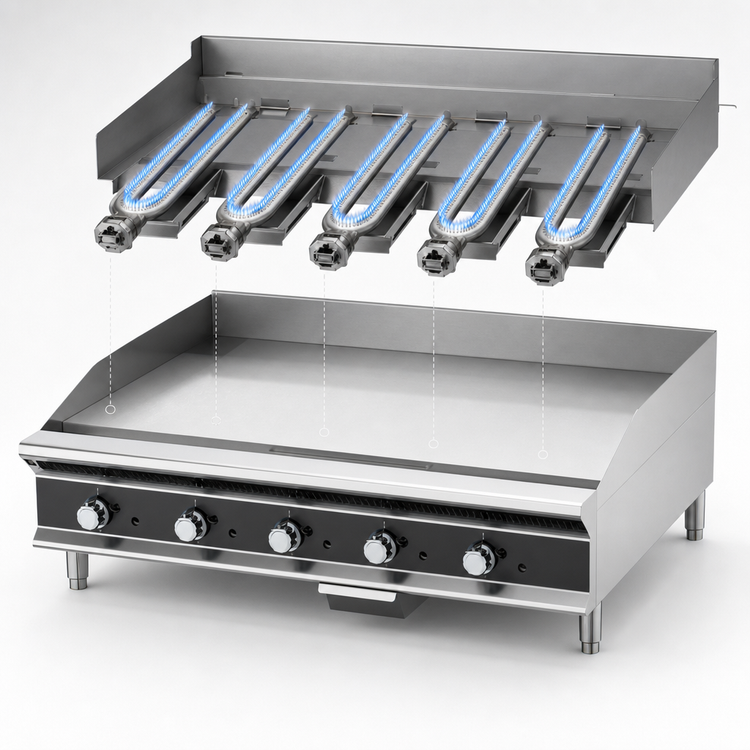 Product image #3 for Vollrath Heavy-Duty 60-Inch Countertop Manual Flat Top Gas Griddle