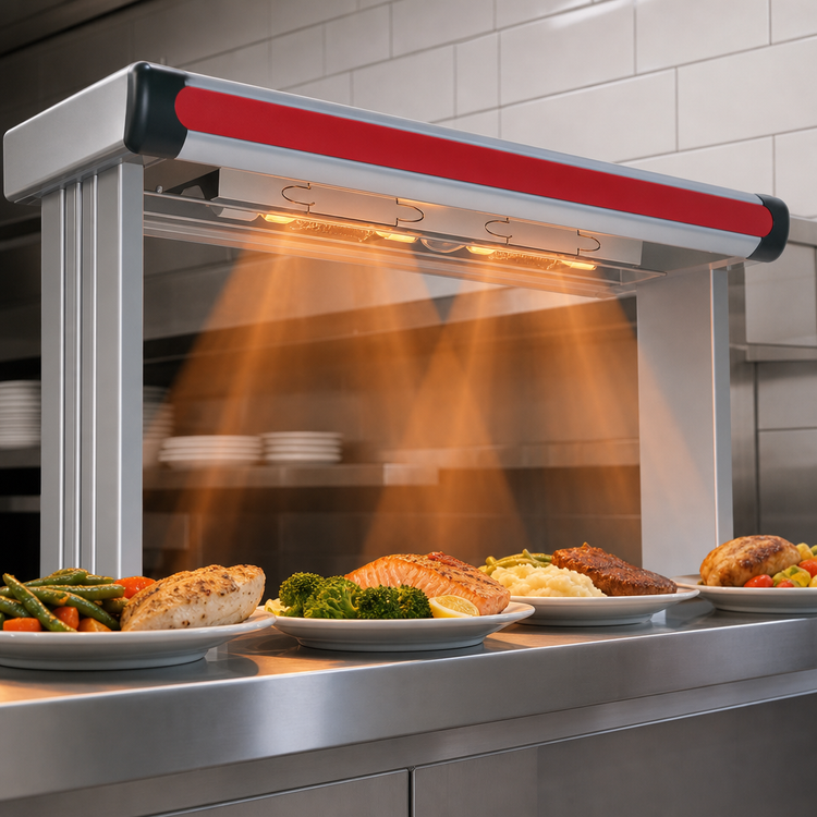 Product image #3 for Hatco Glo-Ray Designer Infrared Aluminum Strip Heater with Lights, 39.5 Inch, Single Element