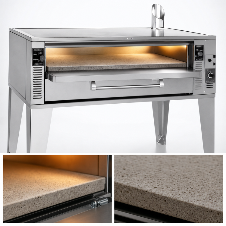 Product image #3 for Garland GPD60 Single Deck Gas Pizza/Baking Oven with 60 Inch Bake Deck