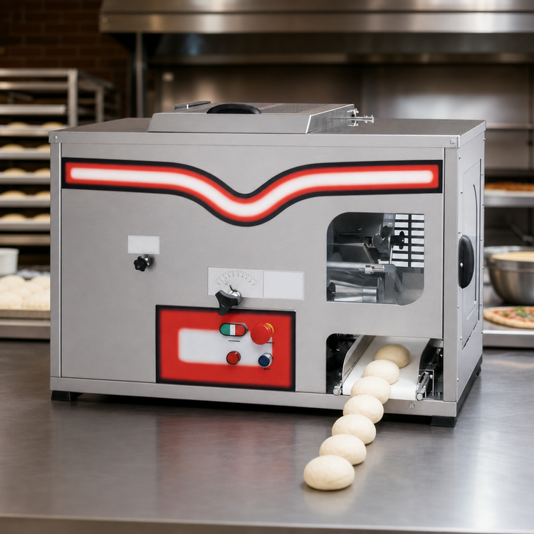 Product image #3 for BakeMax Continuous Countertop Dough Divider with 33 lb Hopper, 110V