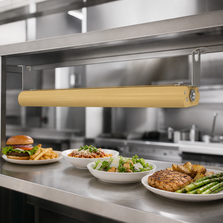 Product image #3 for Vollrath FC-4SH-78208-BR-SW 78-Inch Low-Profile Unlighted Strip Heat Lamp — 1.8 kW (208V), Direct Wired