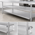Thumbnail image #3 for Adjustable Stainless Steel Undershelf for 96-Inch x 24-Inch x 36-Inch H Work Tables