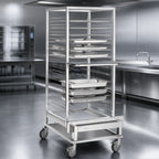 Thumbnail image #3 for Blodgett (Middleby) Blodgett Combi TC-14 304 Stainless Steel Transport Cart for BC-20 E/G, 14 Bake Pan or 28 Steam Table Pan Capacity