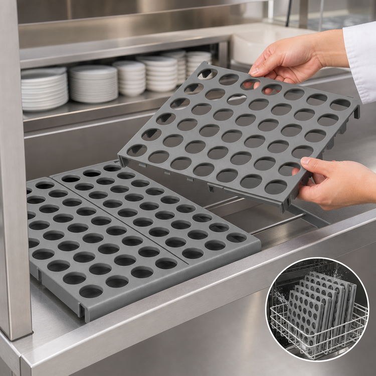 Product image #3 for Fermostock 35 Inch W x 22 Inch D Horizontal Vented Shelf with Removable Polymer Inserts