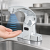Thumbnail image #3 for ChekPoint Touchless Electronic Deck-Mount Faucet, 4-Inch Centers, Chrome Finish
