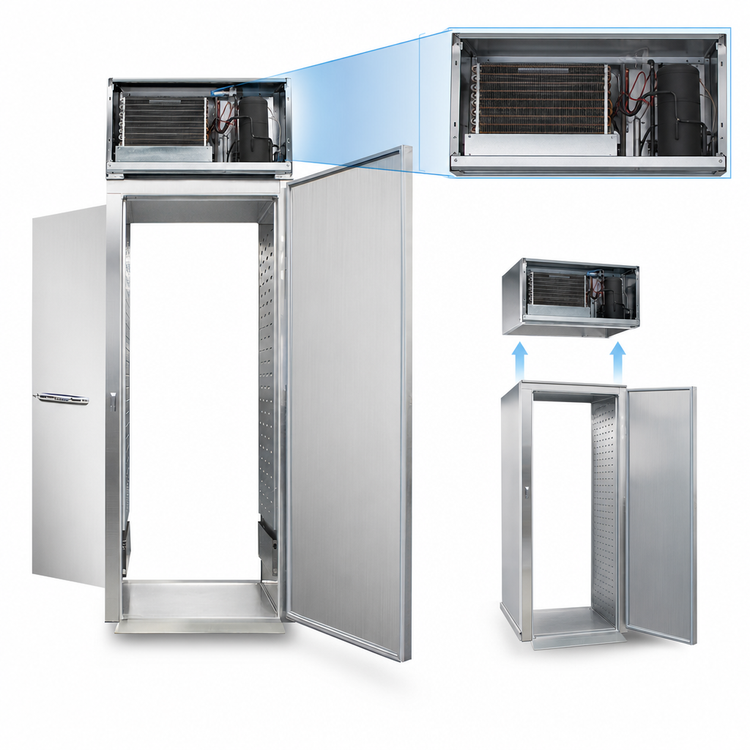 Product image #3 for Continental Refrigerator D1FINSSRT Designer Line One-Section Roll-Thru Freezer with Stainless Steel Exterior and Interior