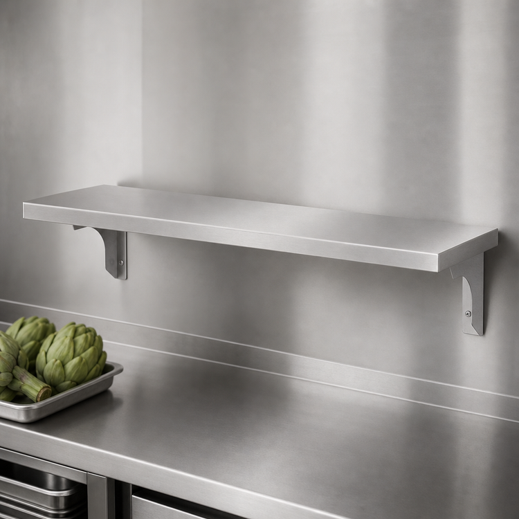 Product image #3 for Duke 442-1S 7-Inch Deep Stainless Shelf/Cutting Board with Fixed Brackets