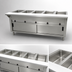 Thumbnail image #3 for Advance Tabco Triumph Supreme Electric 5-Well Open Well Hot Food Table with Stainless Steel Base and Cutting Board