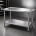 Thumbnail image #3 for Eagle Spec-Master Marine Series 48-Inch W x 24-Inch D Stainless Steel Top Work Table with Galvanized Base and Adjustable Undershelf
