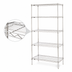 Thumbnail image #3 for Metro Super Erecta Brite Stationary Starter Wire Shelving Unit, 48 x 24 x 74 Inches, 5 Shelves