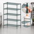 Thumbnail image #4 for Metro Super Adjustable Super Erecta Stationary Wire Shelving Starter Unit, 30W x 21D x 74H, 5 Shelves, Metroseal 3 Green Epoxy Finish