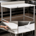 Thumbnail image #3 for 72-Inch x 30-Inch Poly Top Cutting Table with Stainless Steel Tubular Base and Removable Backsplash