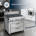 Thumbnail image #3 for Imperial Spec Series Sizzle 'N Chill 36-Inch Remote Refrigerated Chef Base with 2 Drawers and Stainless Steel Top
