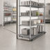 Thumbnail image #3 for Eagle Floor-Trak Single-Deep 6 Ft Floor Track Kit for Wire Shelving
