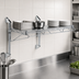 Thumbnail image #3 for Quantum Cantilever Wall-Mount Wire Shelving Unit, Single 72 x 21 Inch Shelf, Chrome Plated