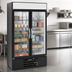 Thumbnail image #3 for Beverage-Air MarketMax 44 Cu. Ft. Two-Section Glass Door Freezer Merchandiser, Bottom Mount, Black