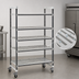 Thumbnail image #3 for Cambro Camshelving Elements XTRA 5-Shelf Vented Mobile Starter Unit, 18 x 48 x 70-1/4 Inches, Speckled Gray