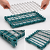 Thumbnail image #3 for EAGLEGard Dunnage Shelf with Removable Wire Mat, 24 Inches W x 21 Inches D, Blue-Green Hybrid Epoxy Finish