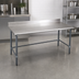 Thumbnail image #3 for Eagle Group BlendPort Deluxe Series Stainless Steel Work Table with 4-1/2 Inch Backsplash and Galvanized Base, 84 x 30 Inches