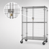 Thumbnail image #3 for Eagle Group QuadTruss Mobile Open Wire Security Cage with Padlock Hasps, 51-1/4 W x 27-1/4 D x 69 H Inches