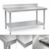 Thumbnail image #3 for Spec-Master Marine Series Stainless Steel Work Table with 4-1/2 Inch Backsplash, Galvanized Base, and Adjustable Undershelf, 120 Inch x 36 Inch