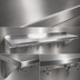 Thumbnail image #3 for John Boos Stallion 48-Inch Wall-Mount Stainless Steel Shelf with Pot Rack