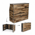 Thumbnail image #4 for 4 Ft. Portable Folding Laminate Bar Table, Natural Wood Finish