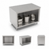 Thumbnail image #3 for John Boos Open-Front Stainless Steel Cabinet Base Work Table, Flat Top, 48