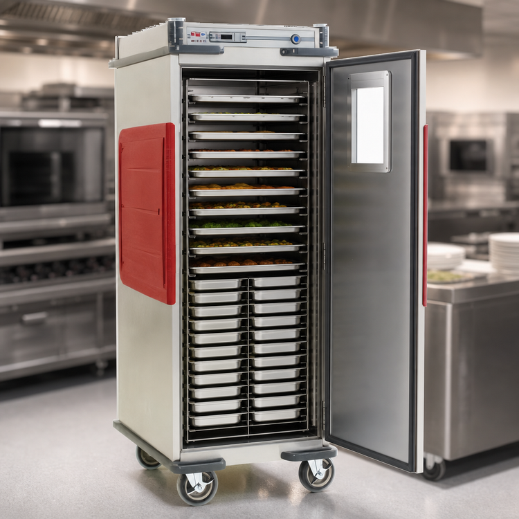 Product image #3 for Metro C5 Transport Armour Heavy-Duty Insulated Full-Height Mobile Heated Holding Cabinet, 16 Sheet Pan / 32 Hotel Pan Capacity