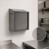 Thumbnail image #3 for Eagle Group Wall-Mounted Stainless Steel Chemical Storage Cabinet with Locking Left-Hinged Door, 24 x 15 x 28 Inches