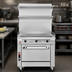 Thumbnail image #3 for Southbend Platinum 36-Inch Heavy Duty Sectional Gas Range with Full-Width Manual Griddle and Cabinet Base