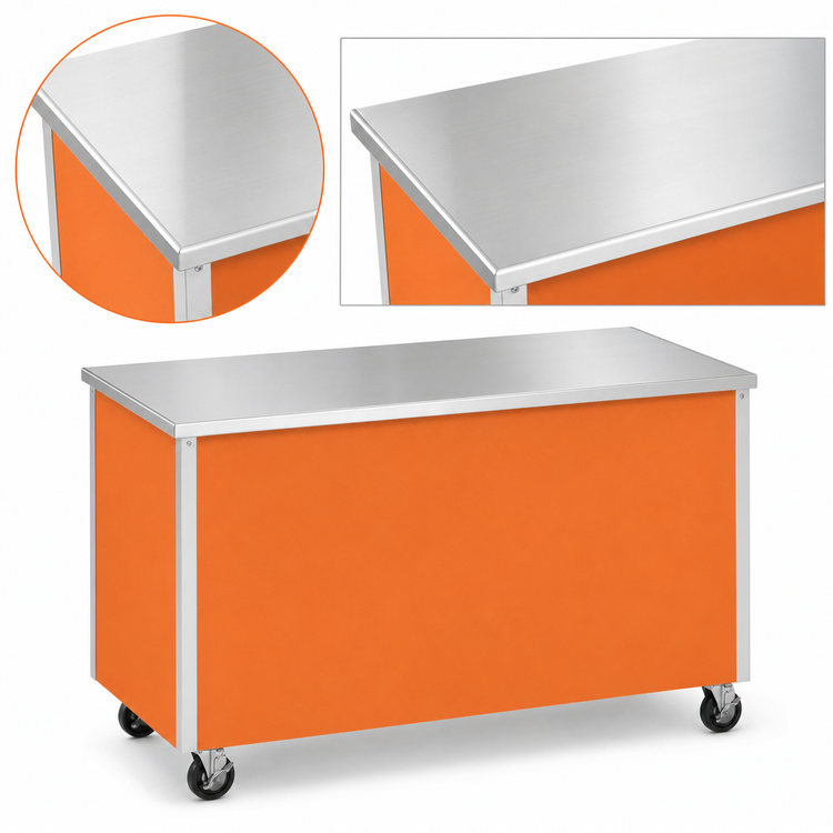 Product image #3 for Vollrath 4-Series Signature Server Solid Top Stainless Steel Utility Serving Counter, 60 x 28 x 27 Inches, Enclosed Base