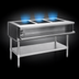 Thumbnail image #3 for Eagle Group AWTP3-NG Water Bath Natural Gas Hot Food Table with Open Base and 3 Pan Openings