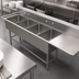Thumbnail image #3 for John Boos Pro-Bowl 4-Compartment Stainless Steel Sink with 30-Inch Right Drainboard, 20 x 20 x 14-Inch Bowls