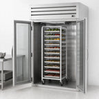 Thumbnail image #3 for True Mfg. - General Foodservice SPEC SERIES STA2RRI-2G-HC Two-Section Roll-In Glass Door Refrigerator, Self-Contained, Stainless Steel