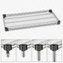 Thumbnail image #3 for EAGLEbrite Quad-Adjust Reverse Mat Wire Shelf, 48 x 24 Inch, Zinc Finish