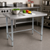 Thumbnail image #3 for BK Resources SVTOB-7224 Open Base Stainless Steel Work Table, 72W x 24D