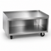 Thumbnail image #3 for La Rosa Refrigeration 62-Inch Mobile Open Cabinet Base Equipment Stand with Undershelf, 24-Inch Deep, 304 Stainless Steel