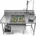 Thumbnail image #3 for Power Soak Power Prep Unlimited 66-Inch 2-Bay Produce Wash Sink, Left-to-Right, 208V, 3-Phase