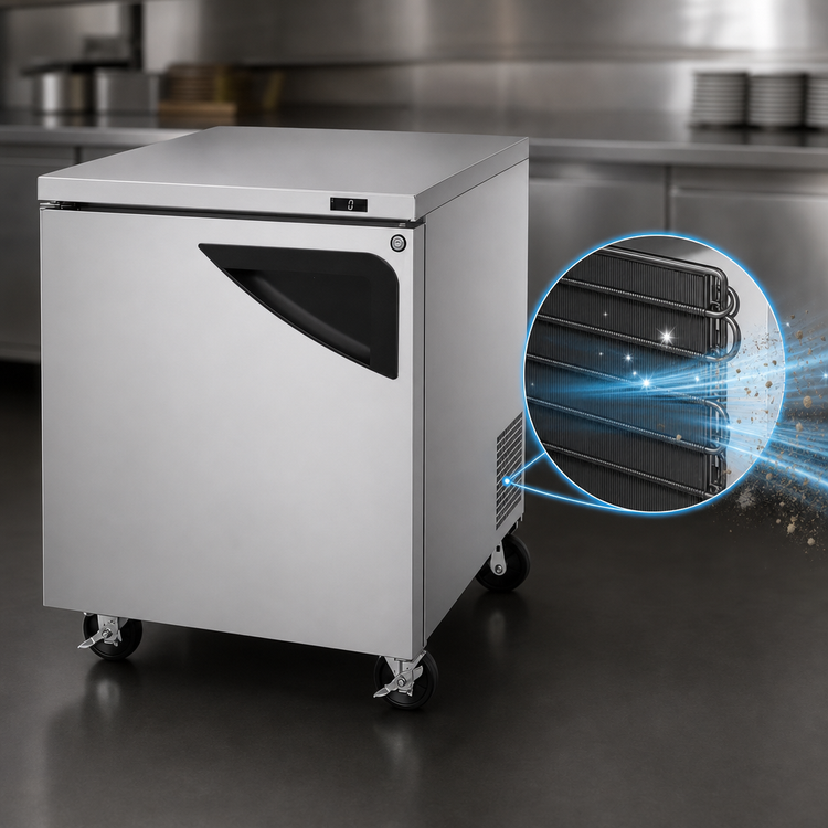 Product image #4 for Turbo Air Super Deluxe Series One-Section Undercounter Freezer, 6.8 Cu. Ft., 115V