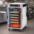 Thumbnail image #4 for Metro HotBlox™ HBCN8-ASPS-UC 8-Pan Pass-Thru Undercounter Heated Holding Cabinet, Analog Controls, Solid Front & Rear Doors
