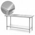 Thumbnail image #3 for Mixrite 72-Inch x 30-Inch Stainless Steel Work Table with Adjustable Undershelf