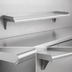 Thumbnail image #3 for Eagle Snap-n-Slide 48-Inch Wall-Mounted Shelf with V Marine Front Edge, 15-Inch Deep, 16/430 Stainless Steel