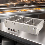 Thumbnail image #3 for Vollrath 3640561HD 3-Well Drop-In Hot Food Well, Insulated Wet Operation, Auto-Fill, Infinite Controls, 208-240V