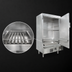 Thumbnail image #3 for MasterRange 36-Inch Natural Gas Smokehouse, Right-Hinged, Stainless Steel Front & Sides