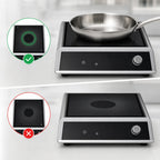 Thumbnail image #3 for Vollrath MPI4-1800 Countertop Single-Burner Induction Cooktop, 1800W, 120V, Stainless Steel, Knob Control, Pan Detection