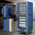 Thumbnail image #3 for Metro C5 3 Series Full-Height Mobile Moisture Heated Holding and Proofing Cabinet with Dutch Clear Doors and Lip Load Slides