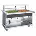 Thumbnail image #3 for Atlas Metal BLH-2-OT Mobile Hot Food Serving Counter with Open Base, 2-Pan Capacity