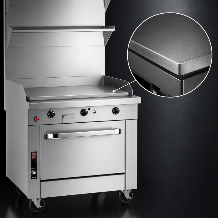 Product image #3 for Southbend Platinum Heavy Duty 32-Inch Gas Griddle Range with Thermostatic Controls and Cabinet Base
