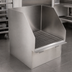 Thumbnail image #3 for Eagle Group 21-Inch Flush Floor-Mounted 304 Stainless Steel Mop Sink with 19 x 21 x 10-Inch Bowl